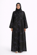 Galaxy Abaya - Svart med stjärnmönster