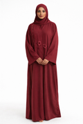 Abaya - Broderade blommor