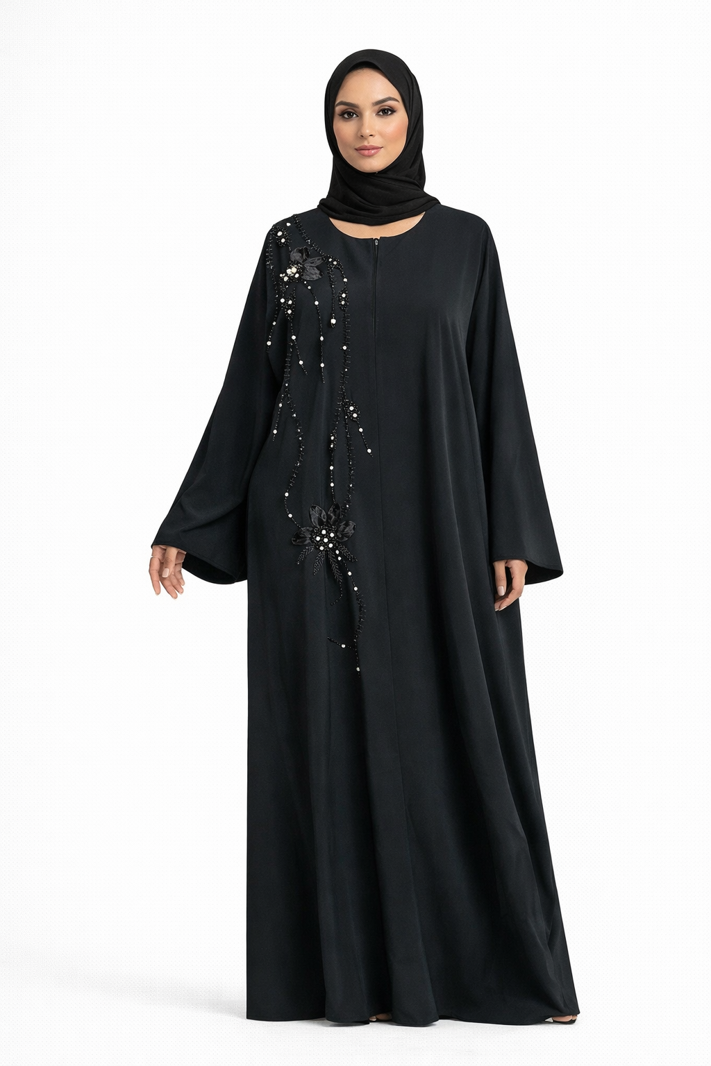 Pearl Embellished Abaya