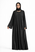 Svart Abaya med Detaljer